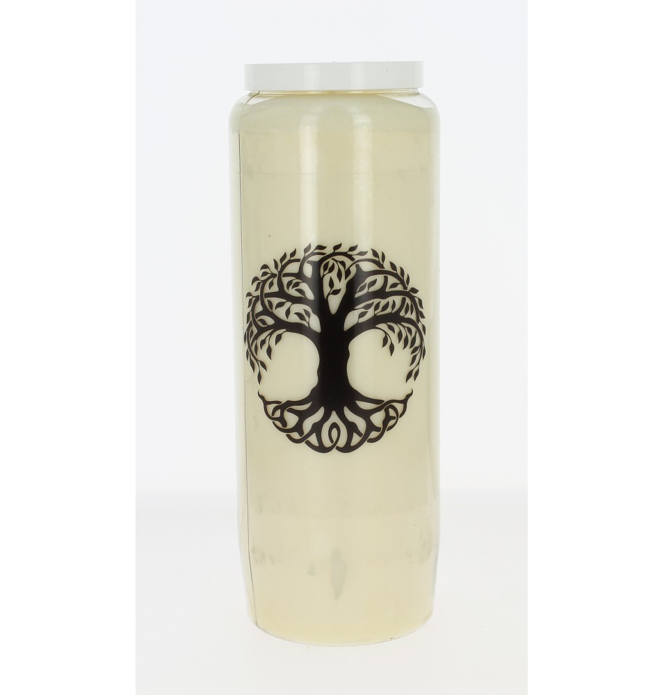 Bougie de neuvaine Arbre de Vie - Couleur noire