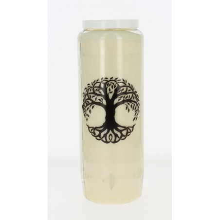 Bougie de neuvaine Arbre de Vie - Couleur noire