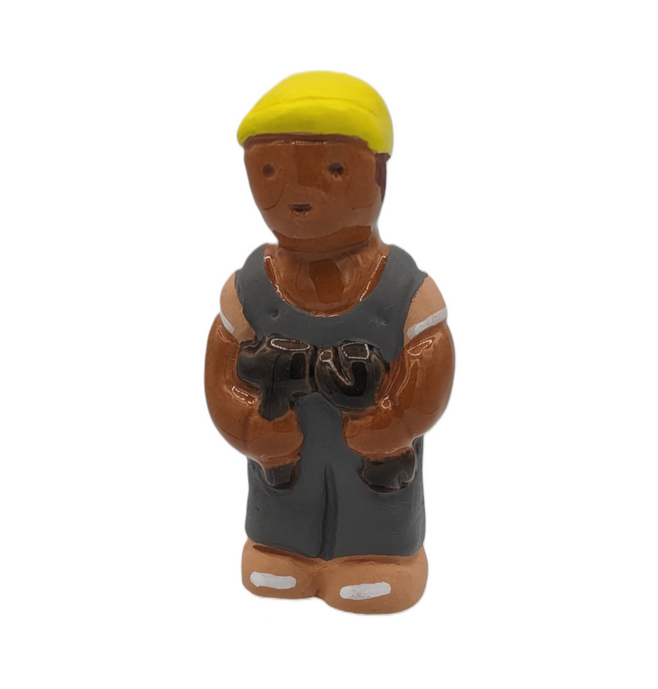 CRECHE B2 N° LE Mécanicien - Santons en terre cuite (8cm)