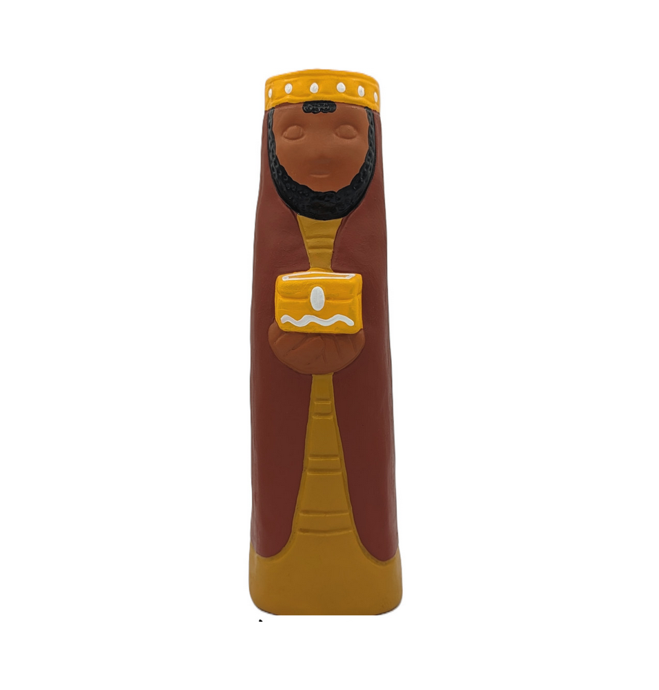 CRECHE B3 - Roi Mage Coffret Or - Santon en terre cuite (32cm)