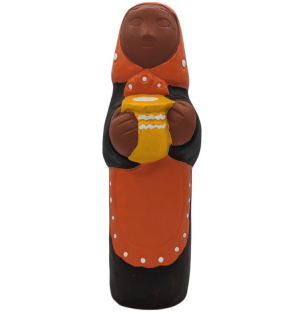 CRECHE B3 - LA Bergère Pot au Lait - Santon en terre cuite (32cm)