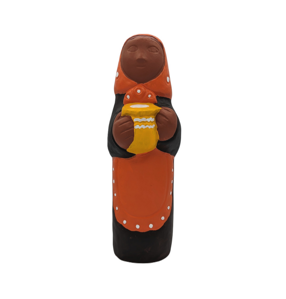 CRECHE B3 - LA Bergère Pot au Lait - Santon en terre cuite (32cm)