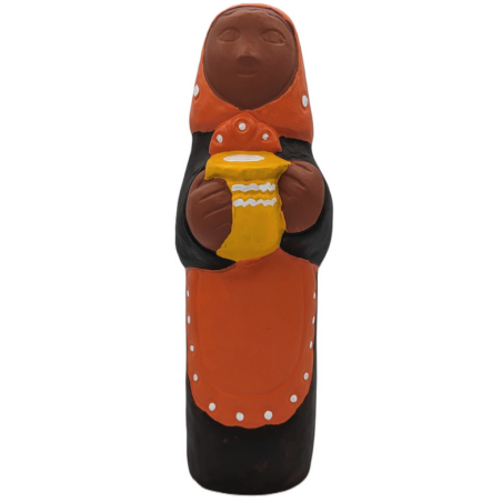 CRECHE B3 - LA Bergère Pot au Lait - Santon en terre cuite (32cm)