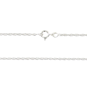 Chaîne en argent - maille double forçat 70 cm