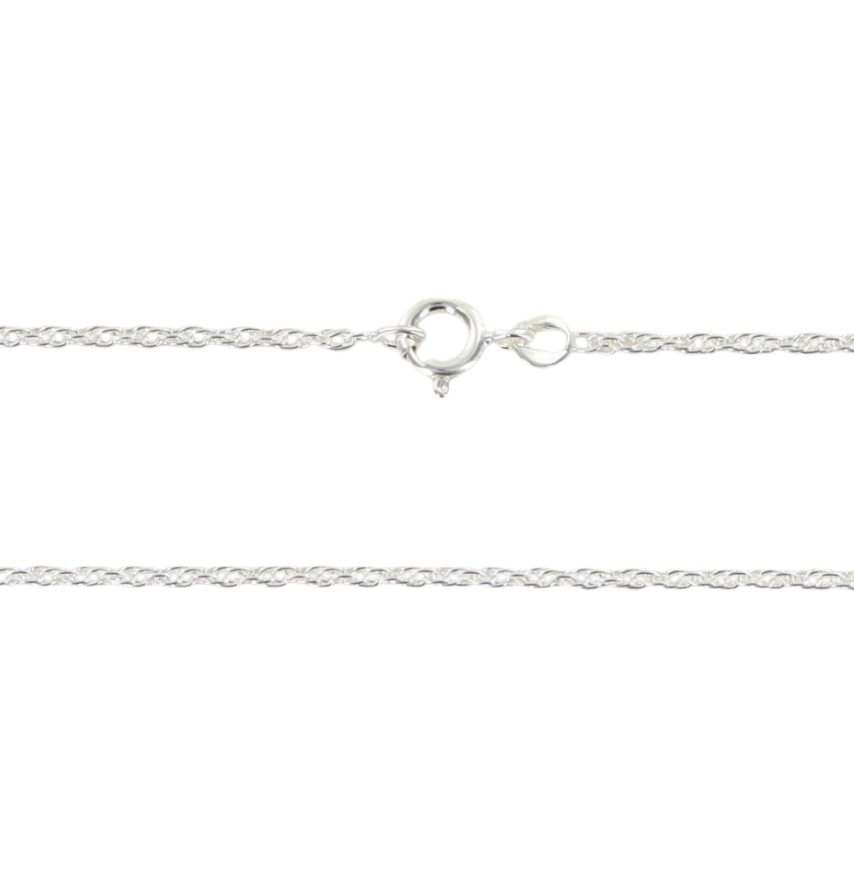 Chaîne en argent - maille double forçat 70 cm