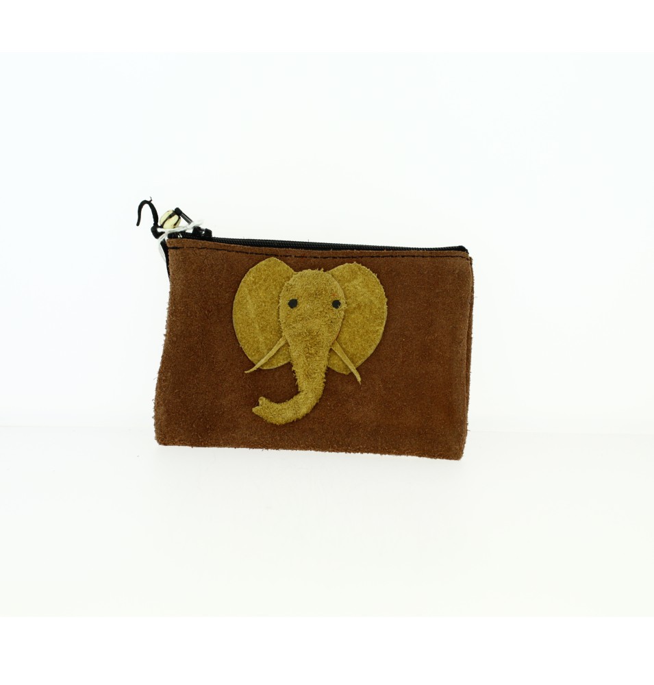 Pochette  Kenya en peau  - Eléphant