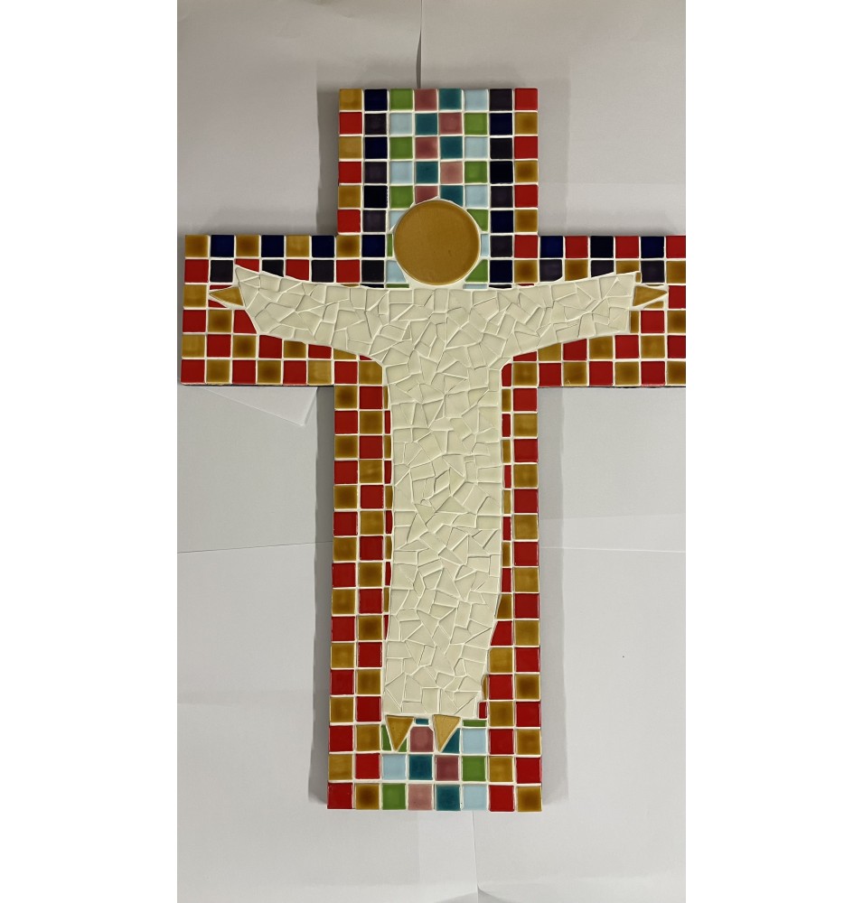 Croix Mosaïque - Grande Taille 40 x 56cm
