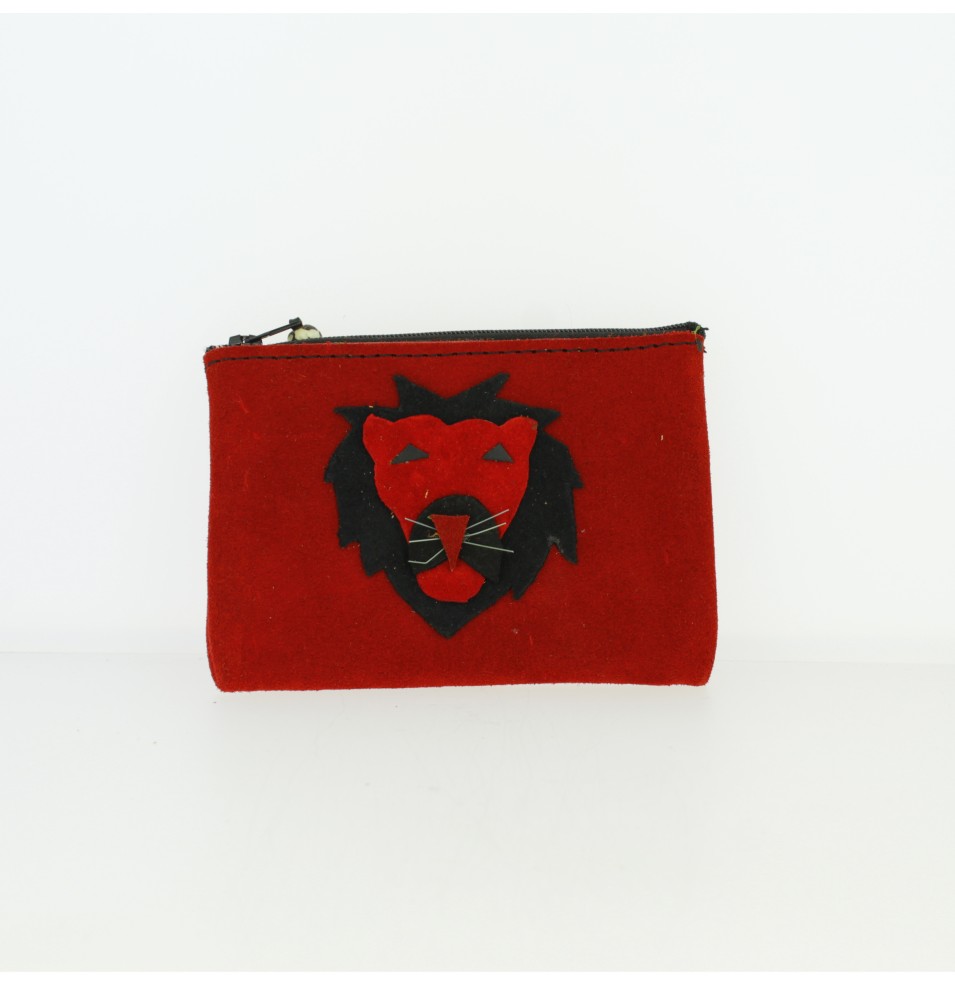 Pochette  Kenya en peau - Félin
