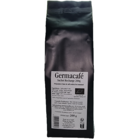 café arabica instantané Germacafé BIO et équitable-Sachet Recharge 200g