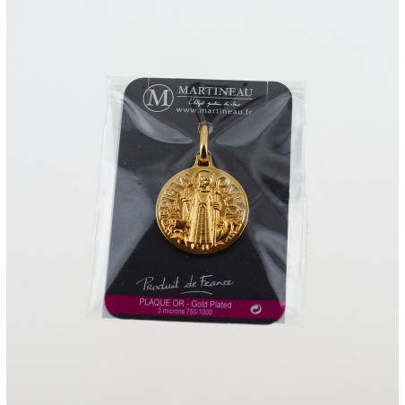 Médaille Plaquée Or de Saint Benoît