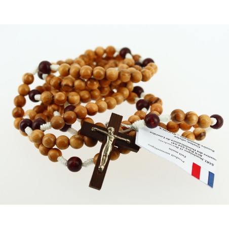 Rosaire Dominicain en bois d'olivier de Bethléem (R15OBCA)