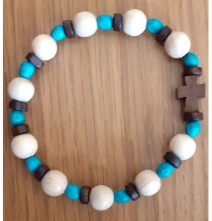 Bracelet Dizainier Colombe cachée - bleu (CM-BD10)