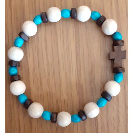 Bracelet Dizainier Colombe cachée - bleu (CM-BD10)