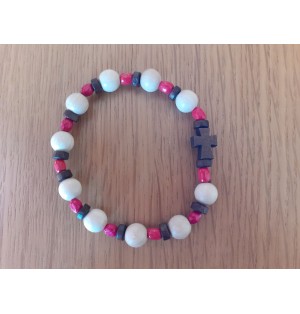 Bracelet Dizainier Colombe cachée - rouge (CM-BD10)