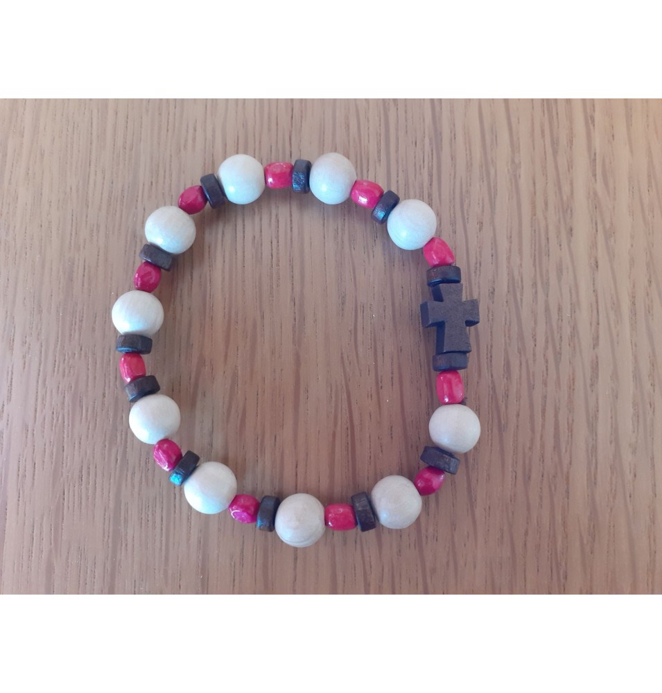 Bracelet Dizainier Colombe cachée - rouge (CM-BD10)