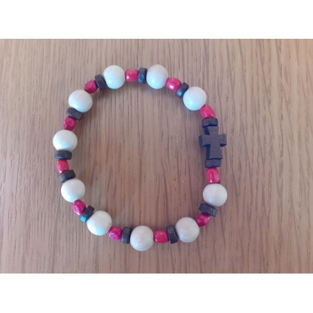 Bracelet Dizainier Colombe cachée - rouge (CM-BD10)