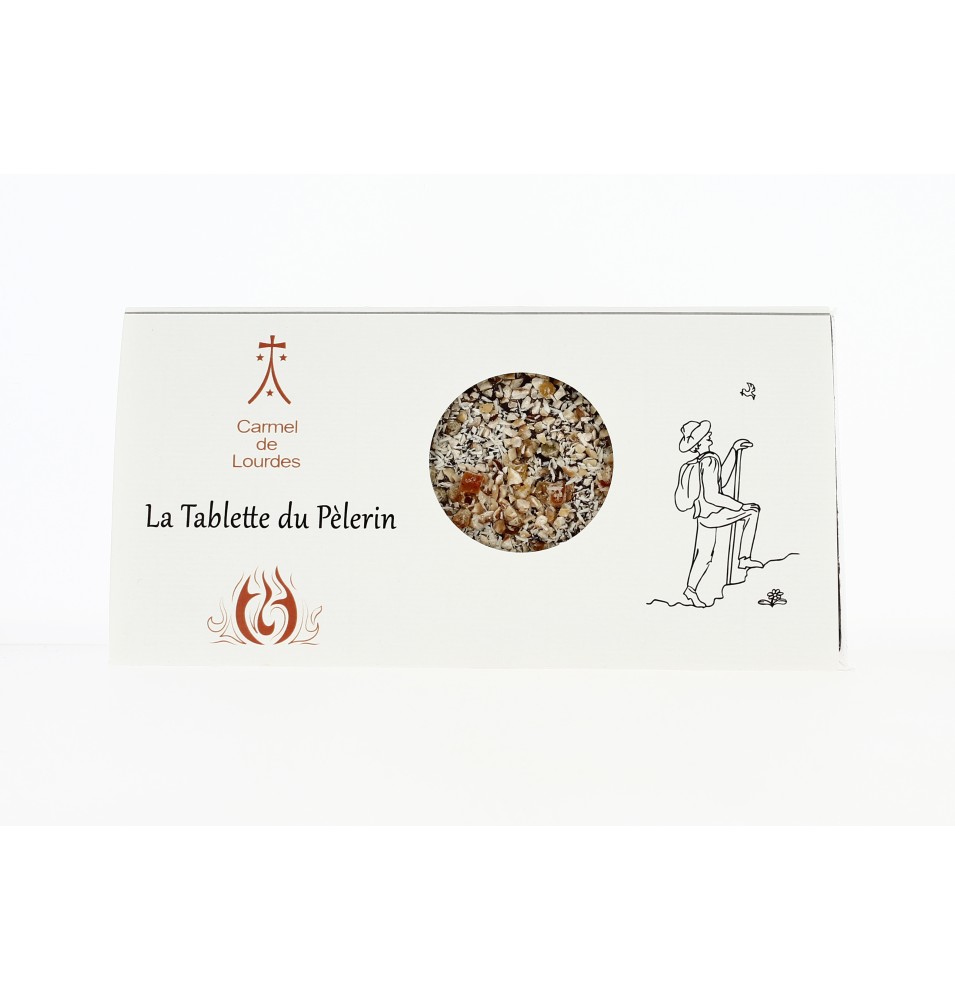 Tablette du pèlerin chocolat fin Noir et Fruits secs - (CL-CHOC0013)