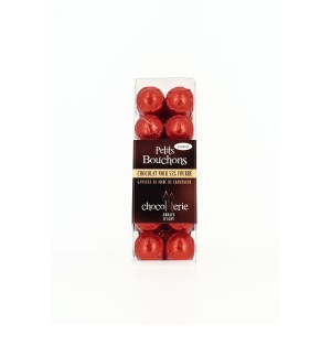 Petits Bouchons x12 - Chocolat noir 55 % Fourré Champagne