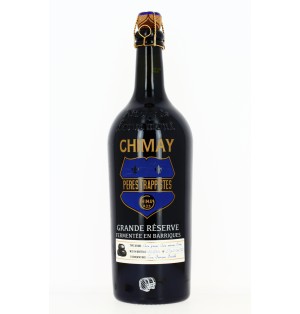 Bière Chimay Bleue Grande Réserve - 3 Fermentations dont Barriques Brandy - 75 cL ~