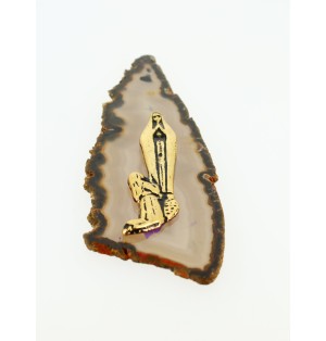 Lamelle en agathe - christ