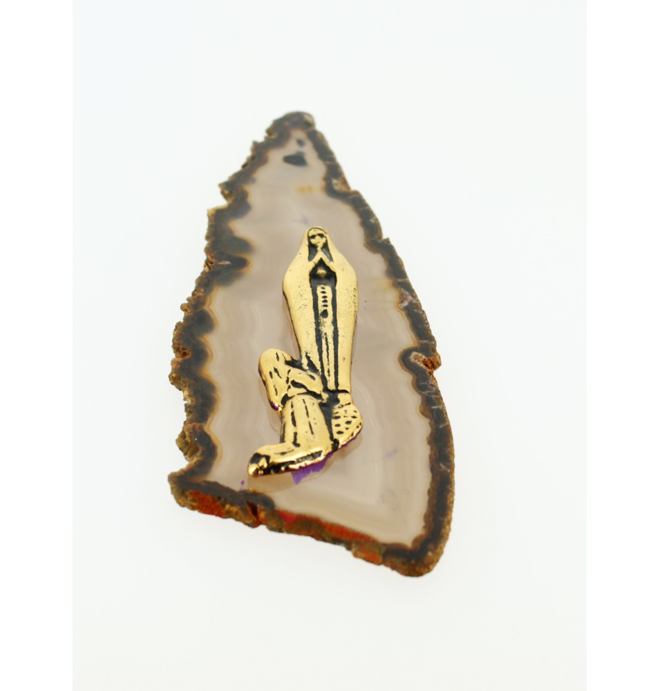 Lamelle en agathe - christ