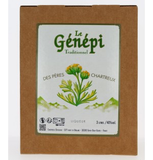 Génépi Traditionnel des Pères Chartreux en flasque
