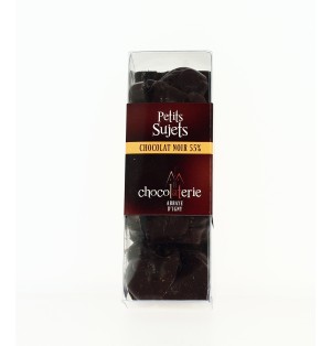 DATE PROCHE - Petits sujets au chocolat Noir  55% de cacao- 100 g
