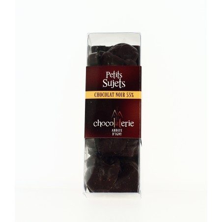 DATE PROCHE - Petits sujets au chocolat Noir  55% de cacao- 100 g