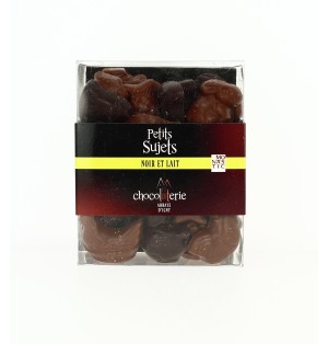 Petits sujets panachés au chocolat au Lait et Noir - 250 g