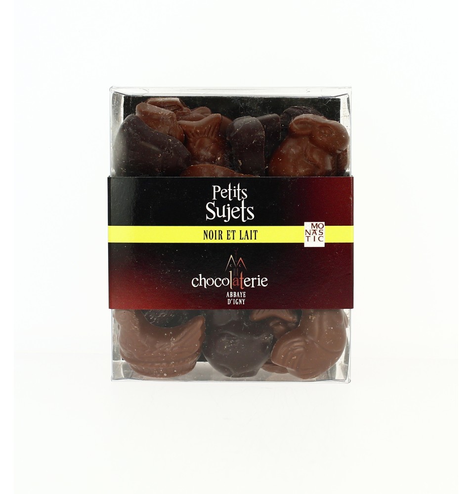 Petits sujets panachés au chocolat au Lait et Noir - 250 g