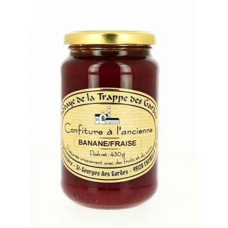 Confiture à l'ancienne de Banane et Fraise