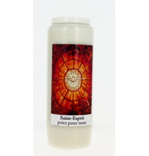 Bougie de neuvaine Saint Esprit