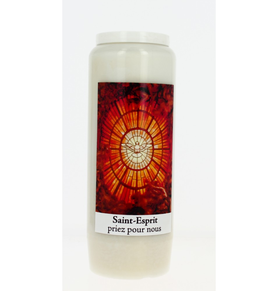 Bougie de neuvaine Saint Esprit
