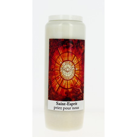 Bougie de neuvaine Saint Esprit