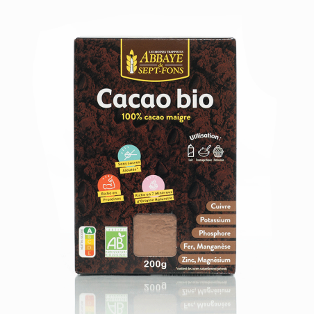 Préparation en poudre Cacao 100% maigre