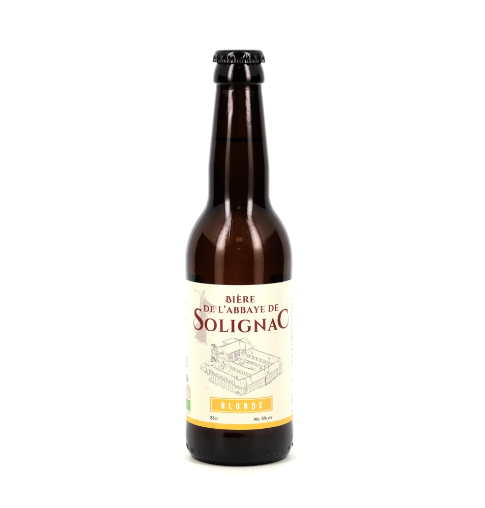 Bière Abbaye de Solignac Blonde Bio - 33 cL (SO-33BL)