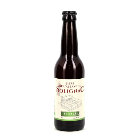 Bière Abbaye de Solignac Blonde aux Plantes Bio - 33 cL (SO-33PL)