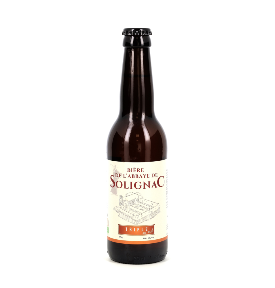 Bière Abbaye de Solignac Triple au Miel Bio - 33 cL (SO-33TR)