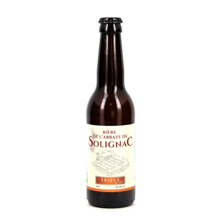 Bière Abbaye de Solignac Triple au Miel Bio - 33 cL (SO-33TR)