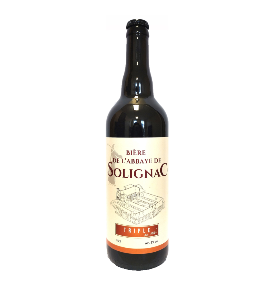 Bière Abbaye de Solignac Triple au Miel Bio - 75 cL (SO-75TR)
