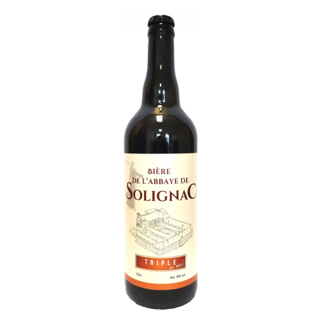 Bière Abbaye de Solignac Triple au Miel Bio - 75 cL (SO-75TR)
