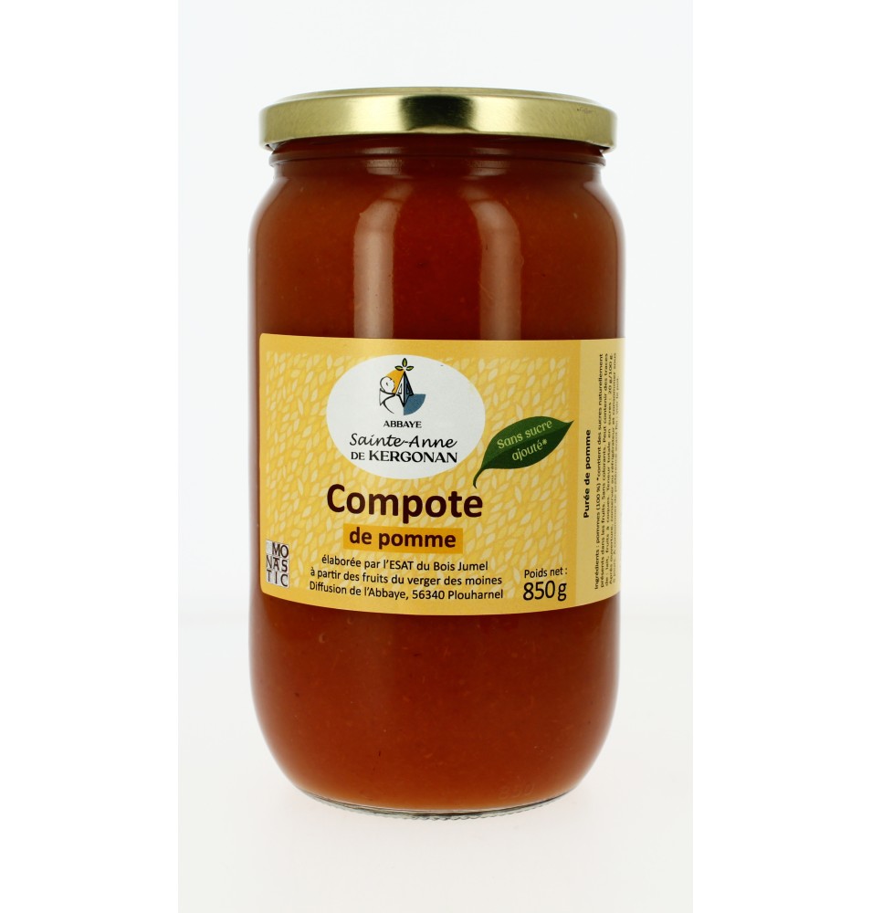 Compote de Pomme sans sucre ajouté - 850 g (KSA-131010)