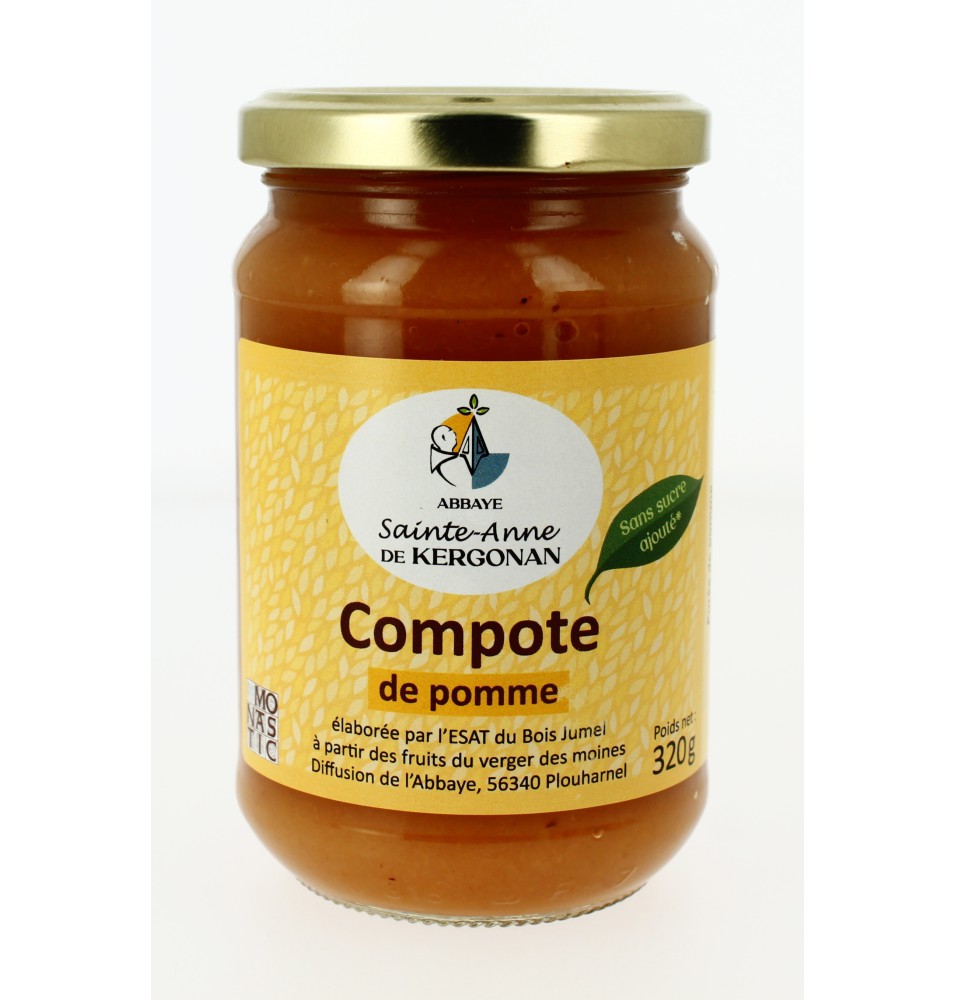 Compote de Pomme sans sucre ajouté - 320 g (KSA-131011)
