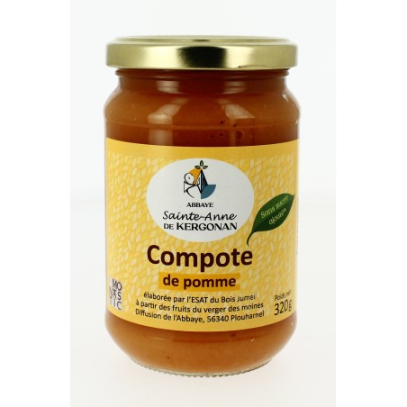 Compote de Pomme sans sucre ajouté - 320 g (KSA-131011)