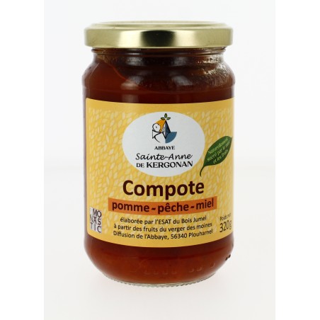 Compote de Pomme-Pêche-Miel - 320 g (KSA-131012)