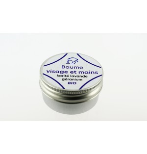 Baume Visage et Mains Karité-Lavande- Géraniumde poche BIO - 30ml