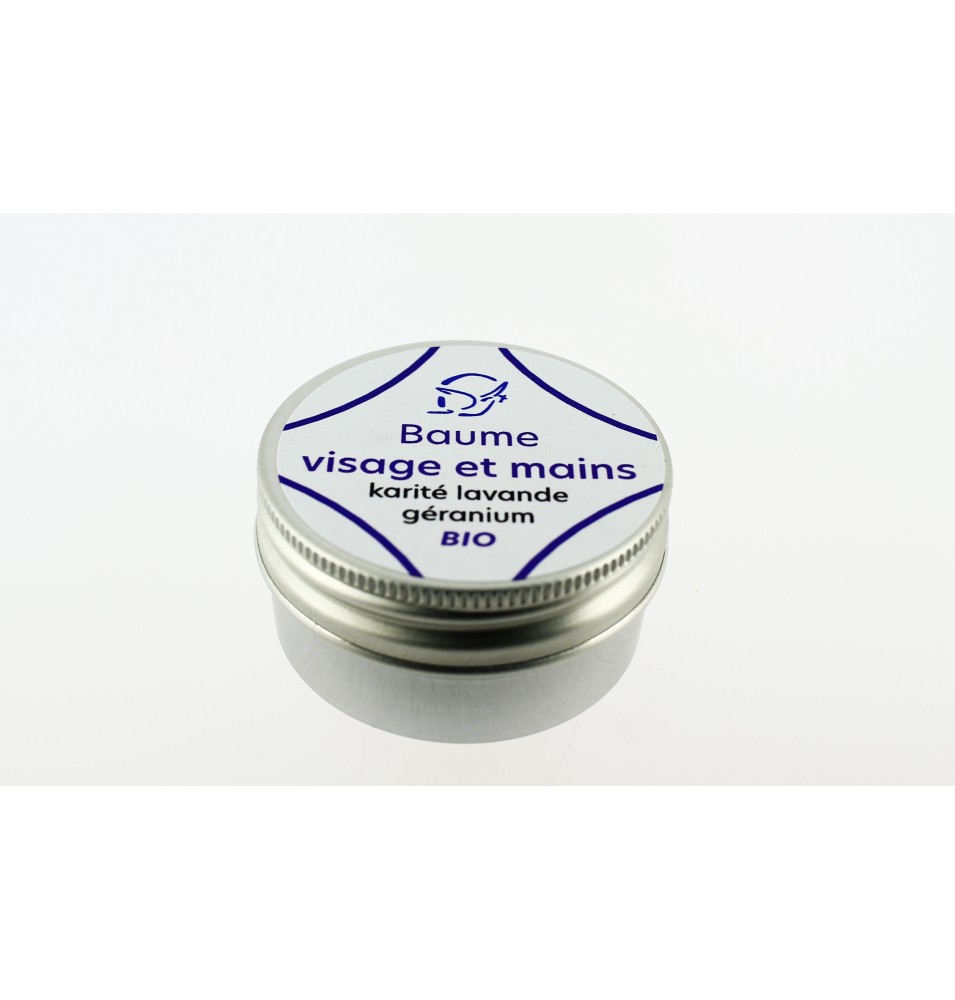 Baume Visage et Mains Karité-Lavande- Géraniumde poche BIO - 30ml