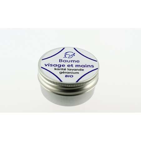 Baume Visage et Mains Karité-Lavande- Géraniumde poche BIO - 30ml