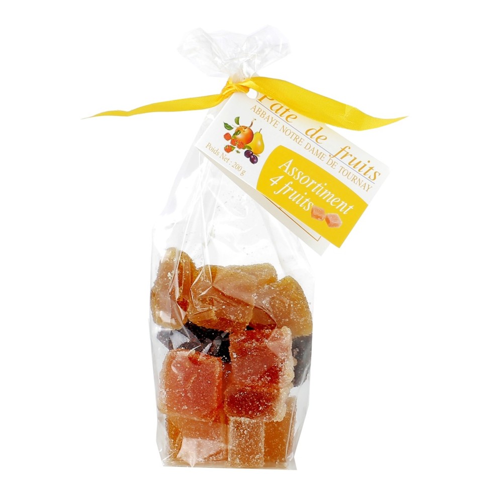 Pâtes de fruits aux 4 fruits sachet de 200 gr