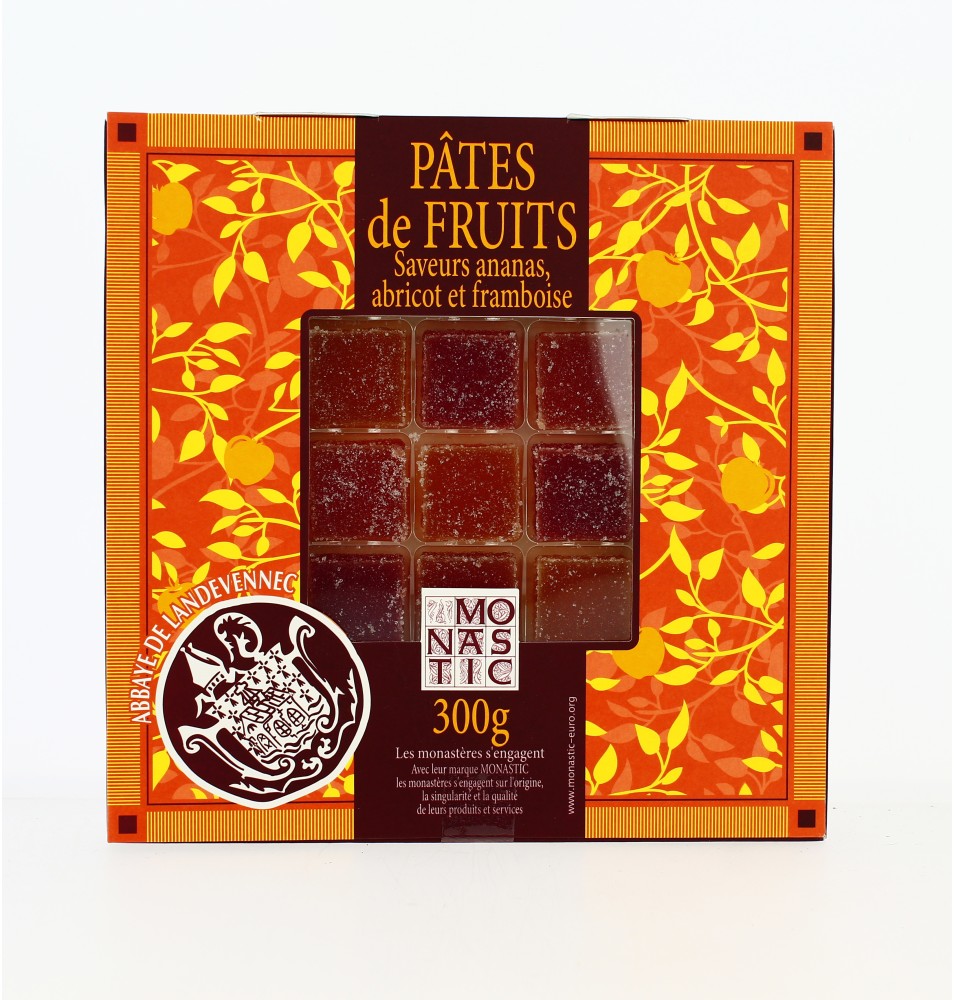 Pâtes de Fruits - Ananas, abricot et Framboise - 300 g
